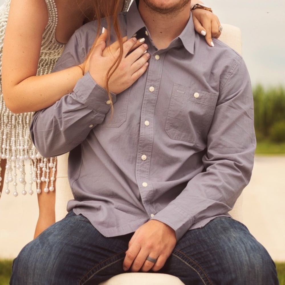 Stylish Gray Button-Up Shirt